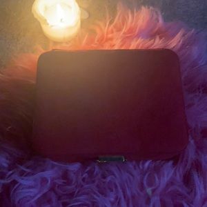 Vintage suede jewelry box